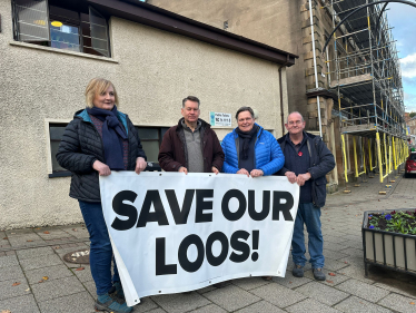 Councillor Caroline Shiers, Murdo Fraser MSP, Stephen Kerr and Councillor Bob Brawn